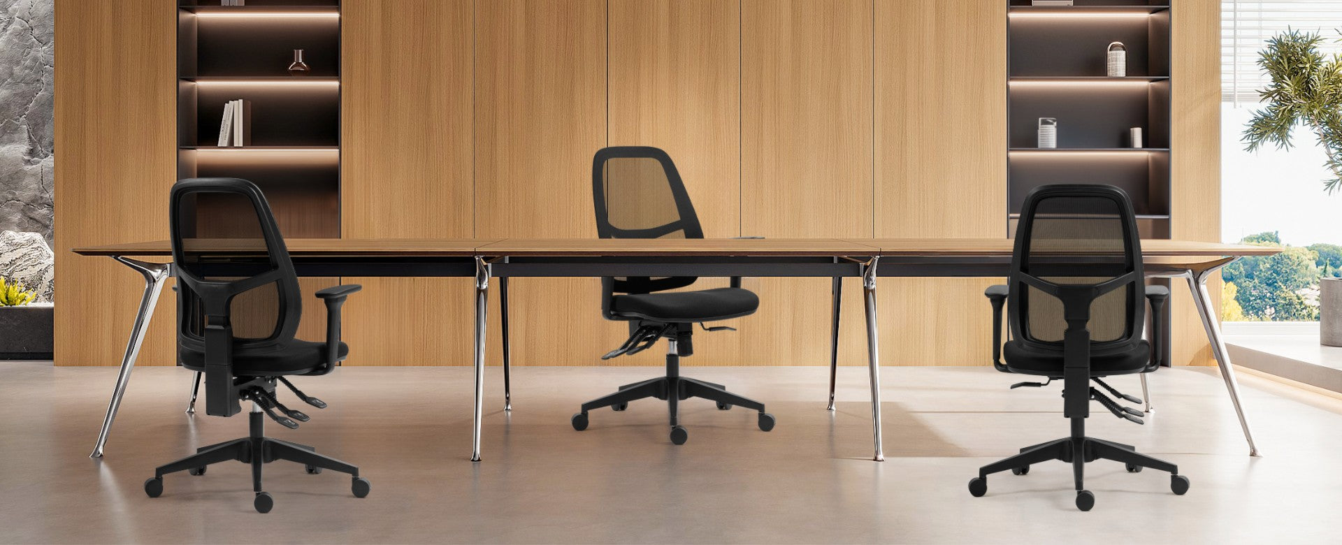 Mesh Office Chair With Lumbar Support 300lbs Capacity