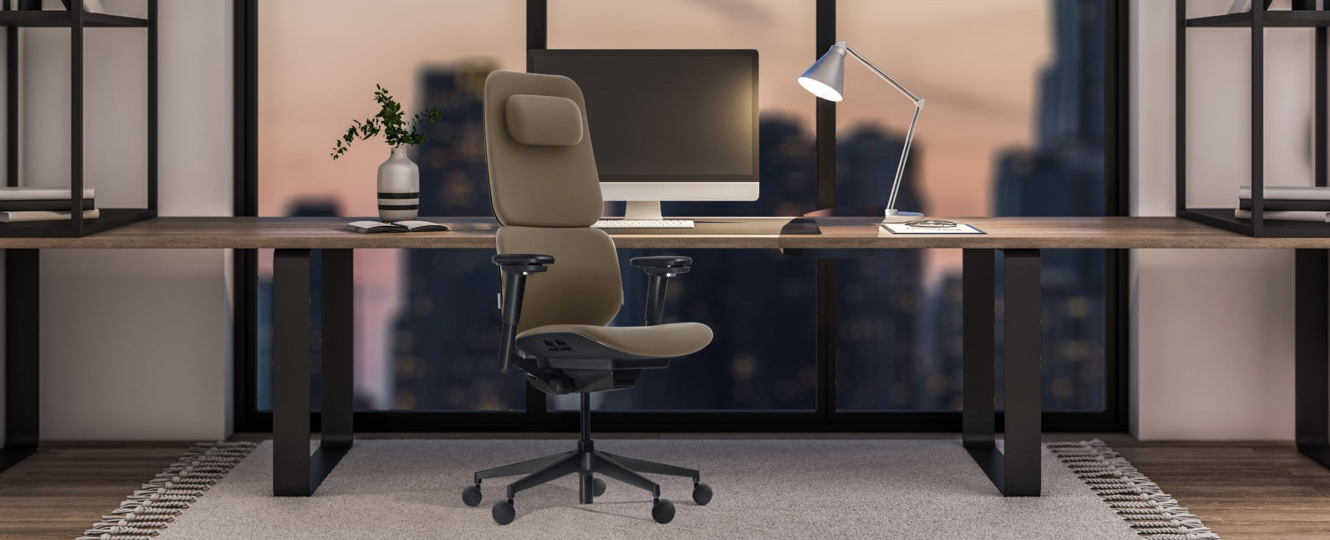 Brown Leather Office Chair