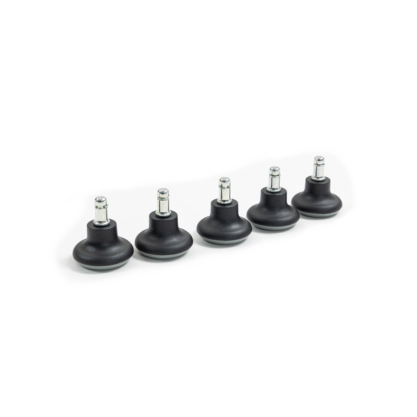 Boulies Low Fixed Casters - Plastic (Set of 5) - Plastic