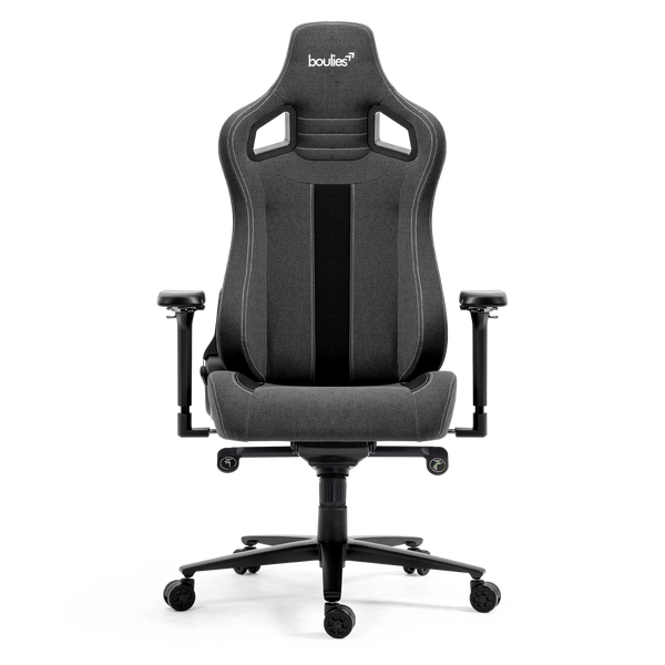 Boulies Elite Gaming Chair - Water Repellent Fabric / Charcoal Grey